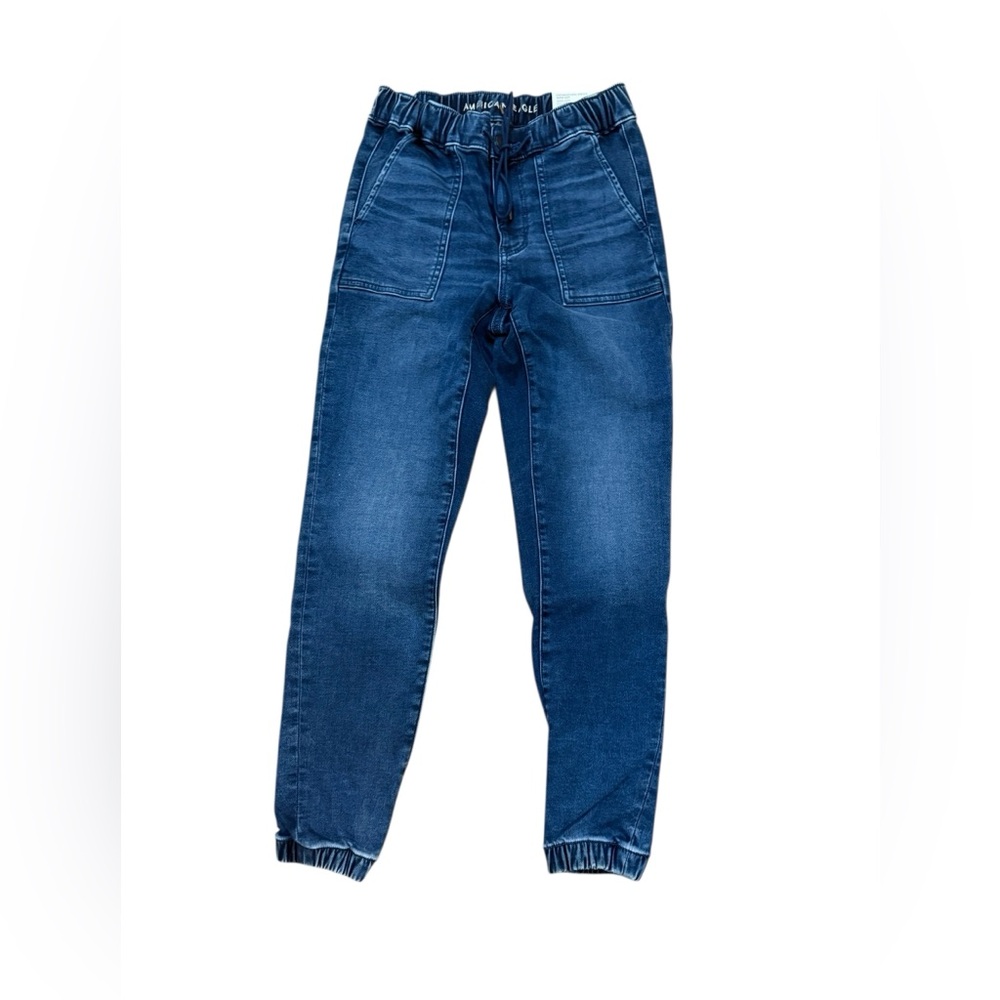 American Eagle Outfitters High Rise Blue Jeans - Picture 2 of 4